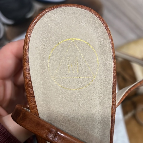 Brown Leather High-Heeled Sandals - Picture 4 of 5